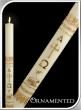  Ornamented Paschal Side Candles 2" x 12" 