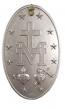  Miraculous Medal Plaque in Pewter Style Finish 