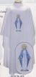  Pure-White Deacon Stole - Our Lady of Guadalupe - 100% Polyester 