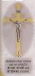  Altar Cross - Nickel Plated Brass - 3 Step Base - 24" Ht 