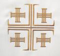  Ossuary Pall Cover - Jerusalem Cross Design - 100% Polyester - 36" x 44" 