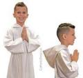  Flax Acolyte/Altar Server Albs - Capuche - Front Zipper - Poly/Rayon Blend 