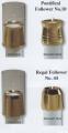  High Polish Brass Regal Candle Draft Style Burner/Follower - 7/8" Dia 