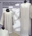  Ivory Surplice - woven Insert - Mixed Wool Fabric - 45% Wool/55% Poly 