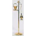  Thurible Stand | Bronze Or Brass | 2 Shelves | 2 Hooks | Round Base 