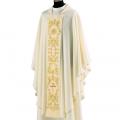  "Embroidered" Chasuble - Pura Lana Fabric - 90% Wool/10% Gold Thread 