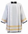  Tailored Gold Embroidered Priest/Clergy Surplice w/Square Neck/Yoke 