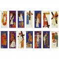  Tapestry - Stations of the Cross - 15 6/8" Set of 14 - Omega Fabric 