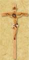  10" Crucifix Oberammergau Style w/Wood Cross & Resin Corpus 
