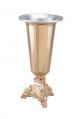  Altar Vase | 17" | Bronze Or Brass | Ornate Footed Base 