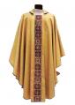  Chasuble With Banding - Assisi Gold Fabric - 90% Poly/10% Gold Thread 