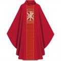  Red Gothic Chasuble - Brugia Fabric 