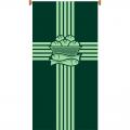  Green Printed Small Inside Banner - Wheat/Grapevine Motif - Raytex DM Fabric 