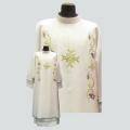  "Cross" Chasuble - Embroidered Panel - Pura Lana Fabric - 100% Wool 