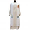  Ivory "Our Lady of Guadalupe" Overlay Stole - Printed Inage - Primavera Fabric - 100% Poly 