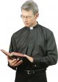  Black Stadelmaier "TORINO" Extra Long Sleeve Clergy Shirt - Sizes 15" - 20 1/2" 