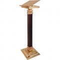  Combination Finish Adjustable Angle Lectern With Wood Column: 9035 Style - 42" Ht 