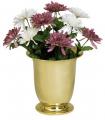  Altar/Table Flower Vase - Liner - Polished Brass - 9 1/4" Ht 