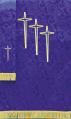  Pulpit Scarve - Triple Cross/Fringe Design - Tudor Rose or Ely Fabric - 24" x 36" 
