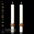  The "Mount Olivet" Eximious Altar Side Candle - 1-1/2 x 17- Pair 