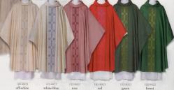  Chasuble - Nazareth 8023 Series - Cowl Neck - Woven Fabric- 70% Wool/25% Poly/5% Silk 