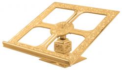  Missal Stand | 13\" x 13\" | Brass Or Bronze | Geometric Pattern 