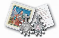  ST. AGATHA ROSARY RING AND PRAYER CARD (10 PK) 