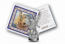  ST. MICHAELCATHOLIC POCKET STATUE (3 PK) 