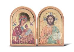  O.L. OF PASSION & CHRIST THE TEACHER BI-FOLD PLAQUE 