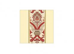  Beige Chalice Burse Only - Dupion Fabric 