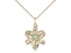  Chastity Neck Medal/Pendant w/Peridot Stone Only For August 