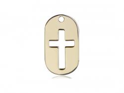  Cross Dog Tag Neck Medal/Pendant Only 