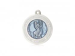  St. Christopher Enameled Neck Medal/Pendant Only 