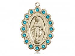  Miraculous Neck Medal/Pendant Only w/Zircon Stones for December 