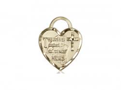  Lord Is My Shepherd/Heart Neck Medal/Pendant Only 