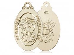  St. Michael/Navy Neck Medal/Pendant Only 