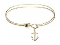  Anchor Charm Bangle Bracelet 