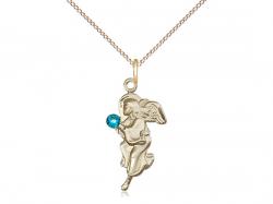  Guardian Angel Neck Medal/Pendant w/Zircon Stone Only for December 