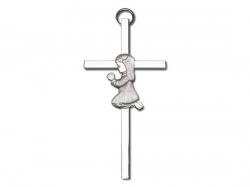  Two-Tone Praying Girl Wall Cross 