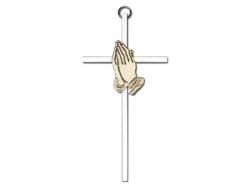  Praying Hands Wall Cross 