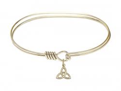  Trinity Irish Knot Charm Bangle Bracelet 