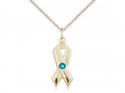  Cancer Awareness Neck Medal/Pendant w/Zircon Stone Only for December 