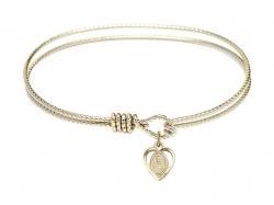  Scapular Charm Bangle Bracelet 