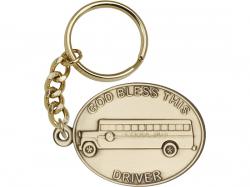  God Bless This Bus Driver Keychain 