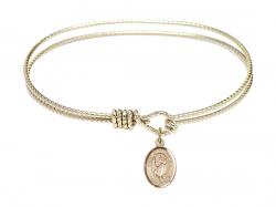  Saint Christopher Charm Bangle Bracelet 