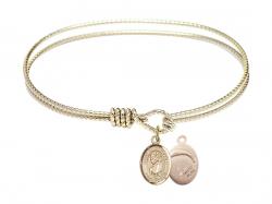  Saint Christopher/Paratroopers Charm Bangle Bracelet 