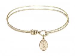  Saint Rita of Cascia Charm Bangle Bracelet 