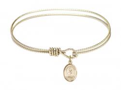  Saint Timothy Charm Bangle Bracelet 