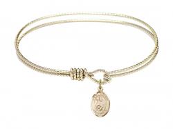  Saint William of Rochester Charm Bangle Bracelet 