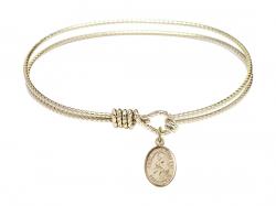  Saint Maria Goretti Charm Bangle Bracelet 